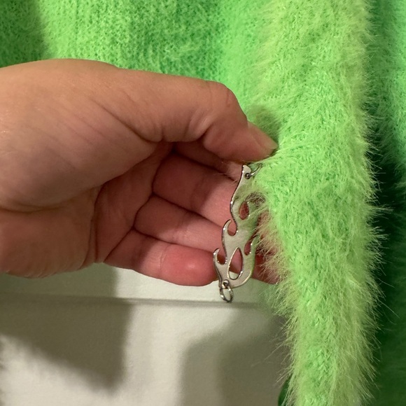 Fabletics Crop Green Cardigan NWT MEDIUM - Picture 4 of 7